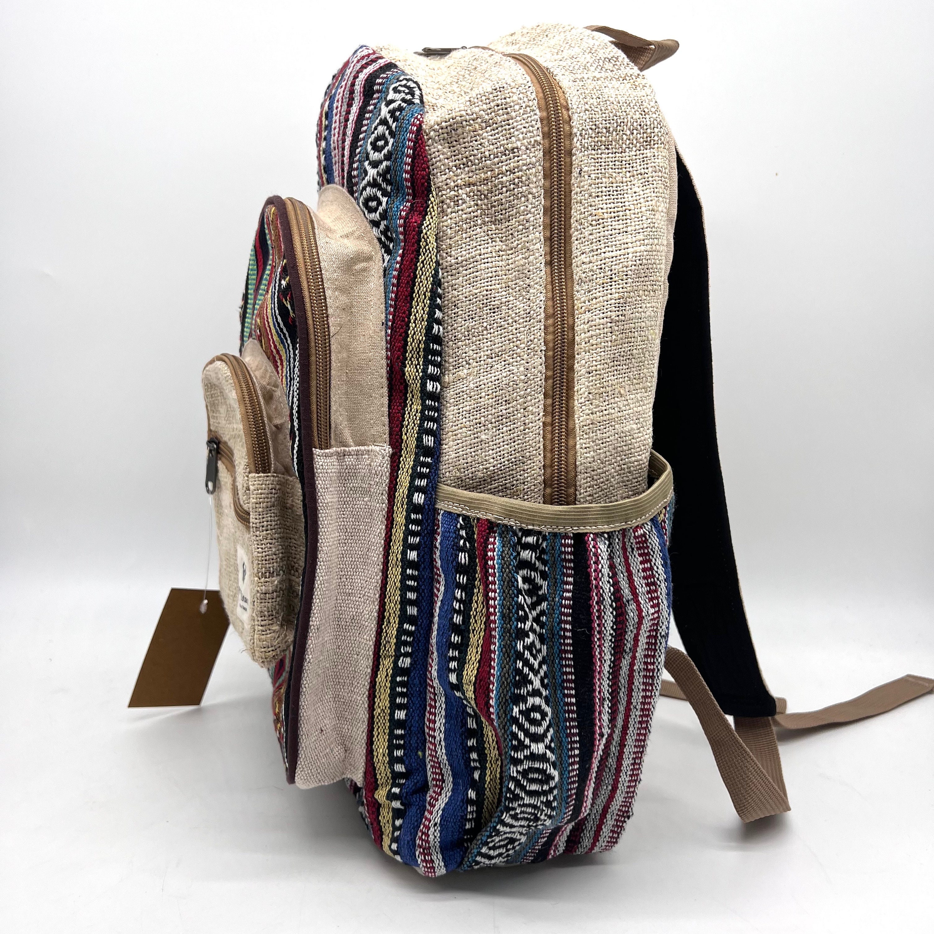 Handmade Hemp Travel Backpack ,himalayan Hemp Backpack 