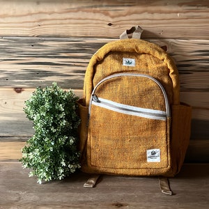 Reiner Himalaya Hanf Rucksack, umweltfreundlicher großer Rucksack, Reisetasche, Laptopfach Hanftasche, ethisches Geschenk, Schulanfang, Hanf