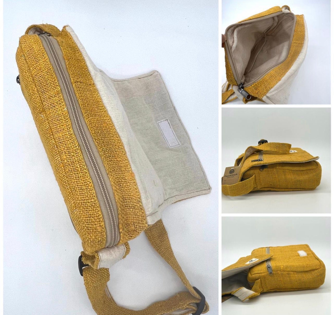 Messenger Bag Hemp Sustainable Messenger Bag Crossbody Bags Etsy