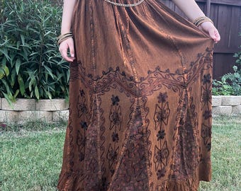 Metal Crescent Moon and Star Belt, Vintage Vibe Costume Metal Crescent Moon and Star Belt, Vintage Vibe Costume