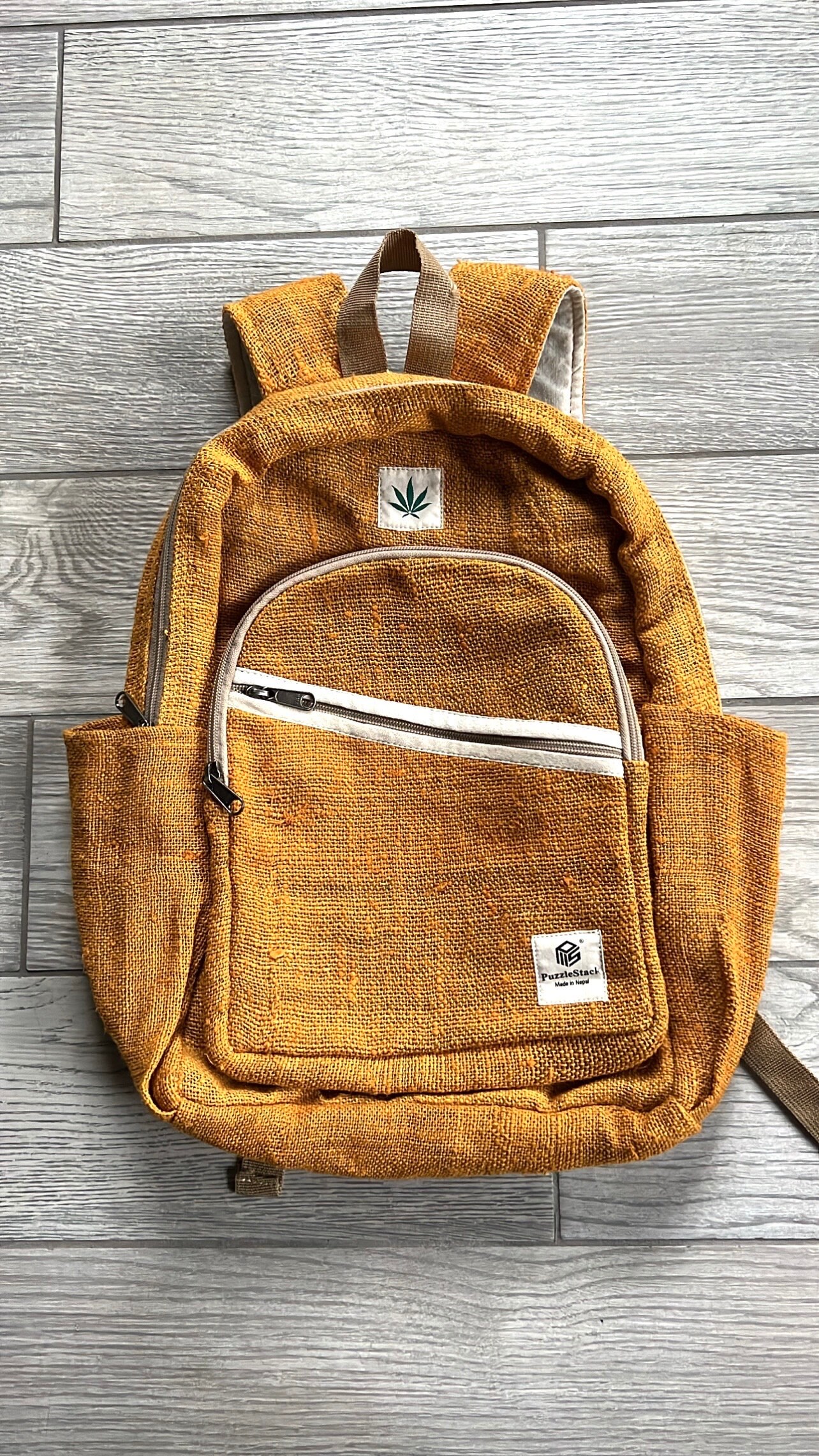 Pure Himalayan Hemp Backpack, Ecofriendly Large Backpack, Travel Size