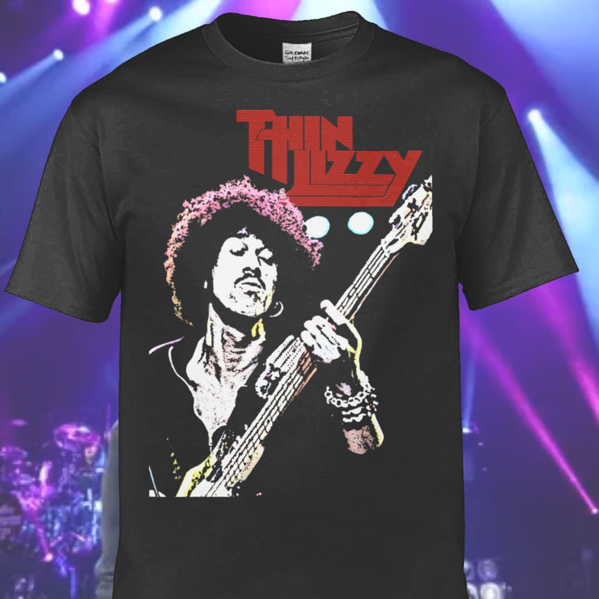 thumbnail image 2 of Thin Lizzy Logo White T-Shirt – Rock & Metal Merch | Worldwide Delivery 2 of 13