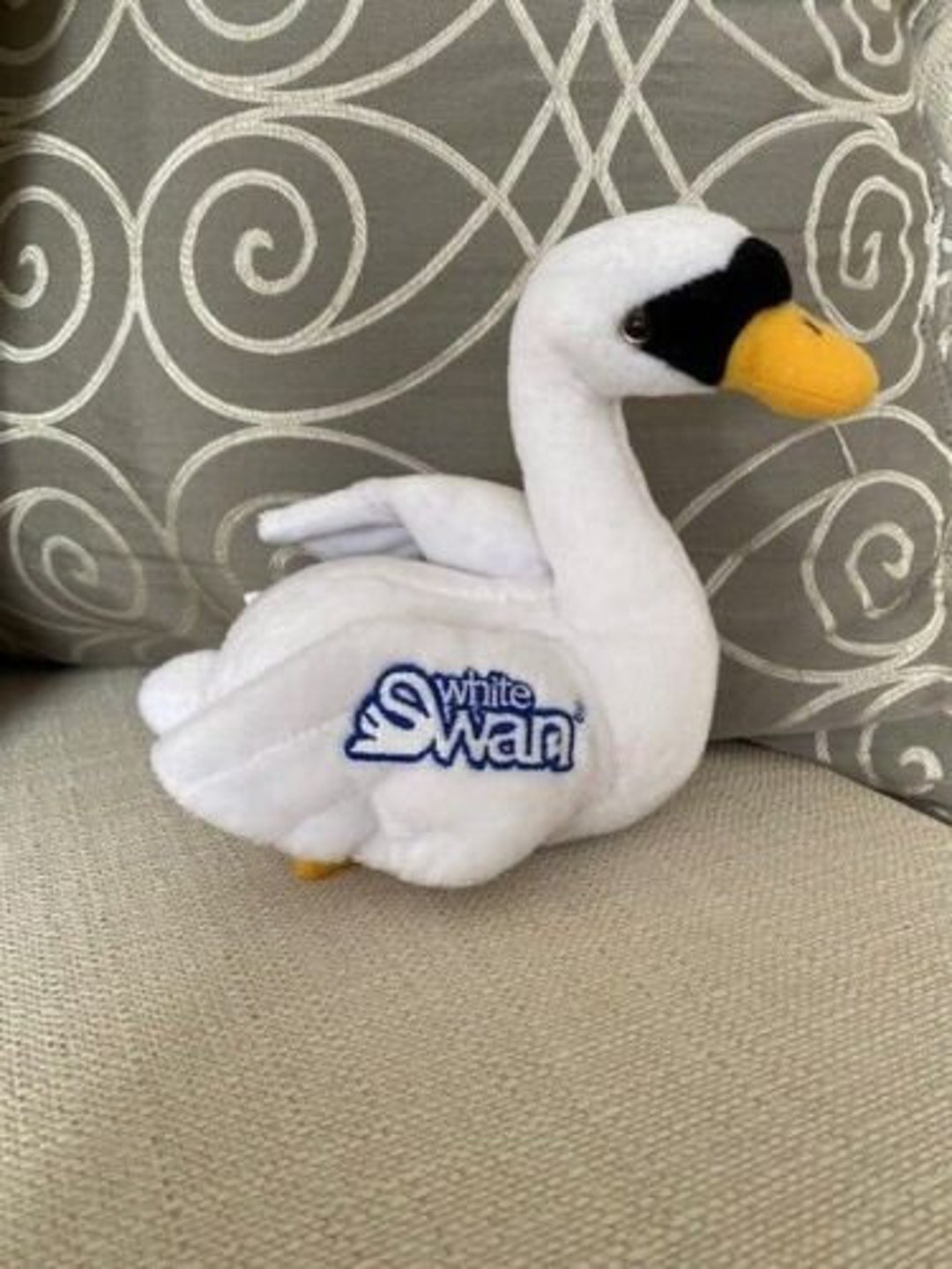 Vintage White Swan Toilet Paper Mascot Creature Comfort Swan Etsy