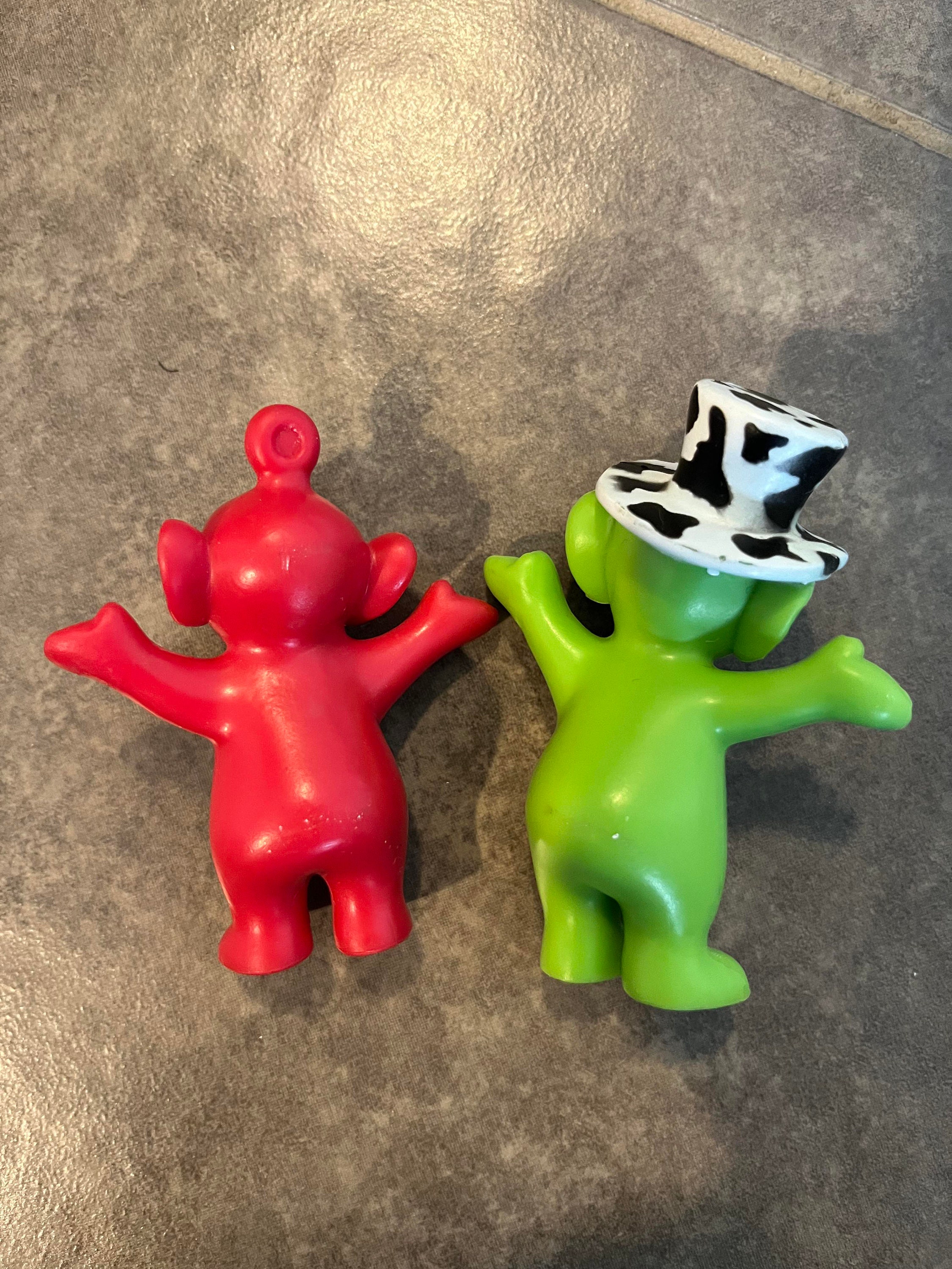 1998 Teletubbies Dipsy Cow Print Hat and Po PVC Figure Etsy Australia