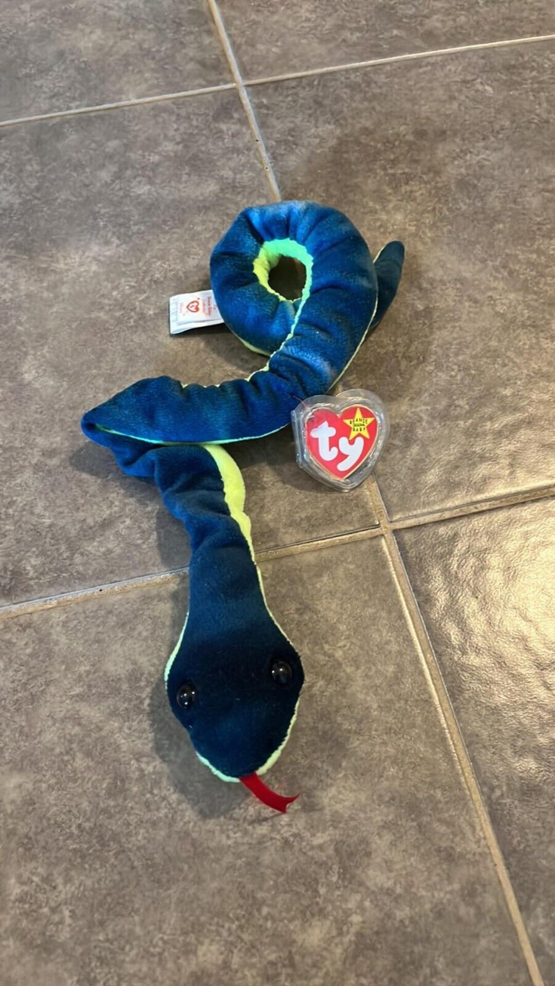Ty Beanie Baby Hissy Snake Beanbag Plush Original Tag 1997 Etsy