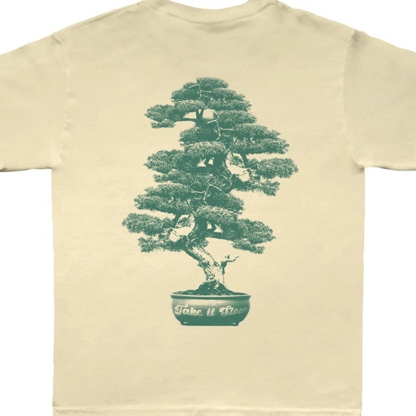 Bonsai Tree Shirt | Vintage Bonsai Tee | Japanese Culture Inspired Top | Nature Lovers | Tree Lover | Gifts for Men | Meditation Clothing