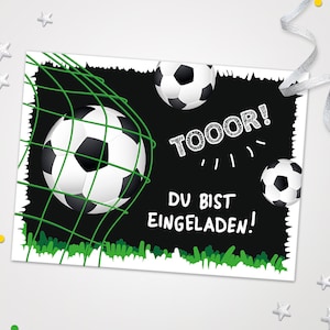 Fußball Einladungskarten zum Kindergeburtstag für Jungen Fussball Karten zum Geburtstag Jungs Jungen Fussball-Motiv Fuball Einladungen