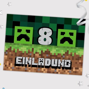 Bowling Einladungskarten zum 8. Kindergeburtstag Game coole Einladungen zum achten Geburtstag für Mädchen und Jungen Jungsgeburtstag