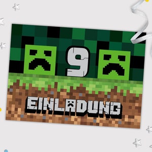 Bowling Einladungskarten zum 9. Kindergeburtstag Game coole Einladungen zum neunten Geburtstag für Mädchen und Jungen Jungsgeburtstag