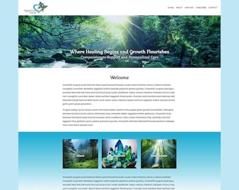Therapist Website Template - Therapists, Massage Therapist, Psychotherapy, Coaches, Divi Premade Layouts