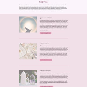 Ethereal Divi-tema: Rosa webbmall för psykiker och healers bild 3