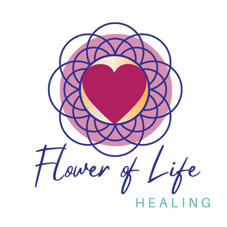 Flower of Life Logo Holistic Canva Logo Template Branding - Etsy