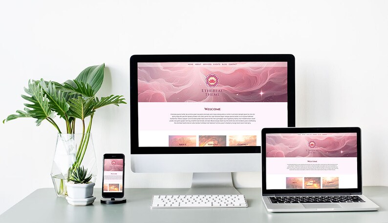 Ethereal Divi-tema: Rosa webbmall för psykiker och healers bild 7