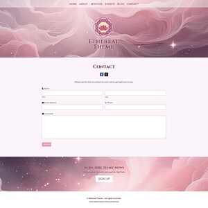 Ethereal Divi-tema: Rosa webbmall för psykiker och healers bild 6