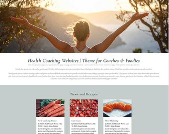 Health Coaching Websites for Divi | Wellness Health Coach Website |  Food Website Design