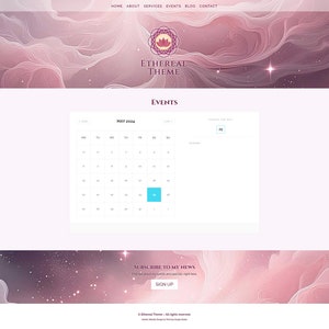 Ethereal Divi-tema: Rosa webbmall för psykiker och healers bild 5