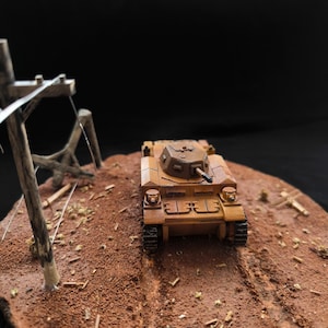 Realistic Model Panzer 2 ausf-F (FlammPanzer II) German Light Tank