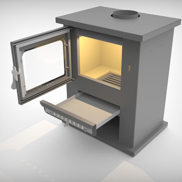 Herd dxf | Zeltofen | Stufa dxf | Kamin dxf Datei | Kaminofen dxf | Herde dxf | Dxf, Dwg, SVG, Parasolid, Step