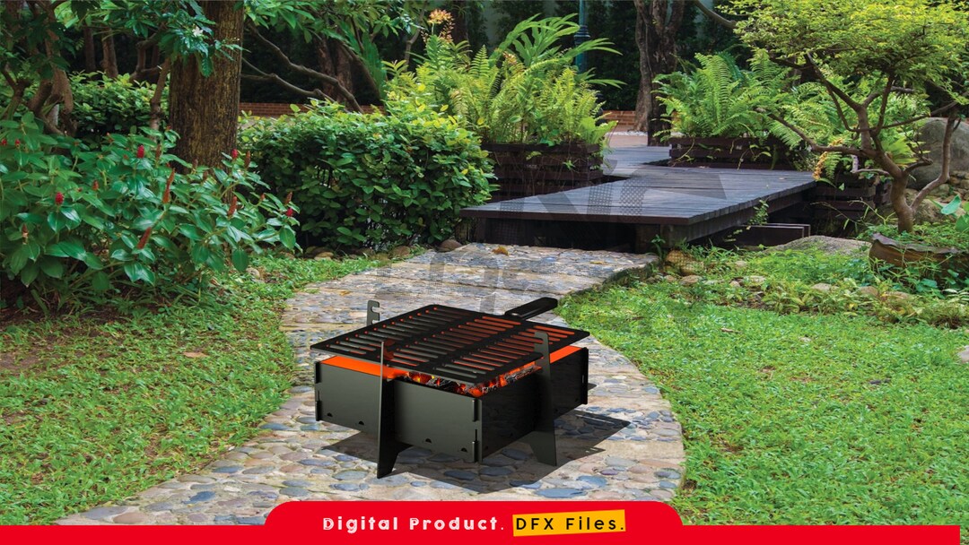 Square Grill Dxf / Square Grill Dxf / Square BBQ / Square Etsy
