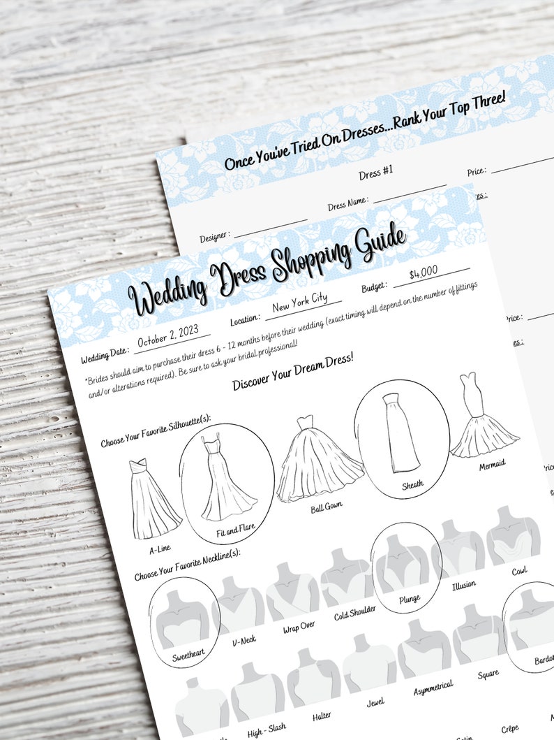 Wedding Dress Shopping Guide Etsy