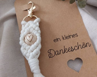 Macrame keychain, gift, small thank you, godparents, best man