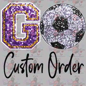 Faux Sequin Custom GO Sports Team