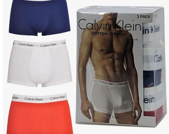 Calvin Klein Men's Underwear Boxer Shorts CK Trunks All Sizes Pack of 3