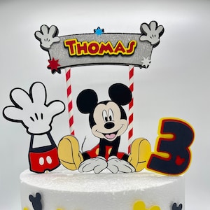 Mickey Mouse Cake Topper - Mickey Birthday Party - Mickey Decoration - Mickey Cake Decoration