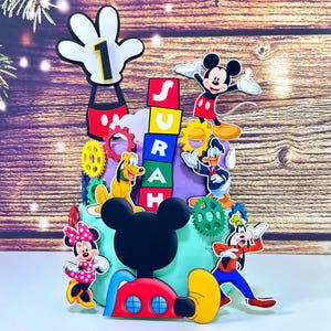 Mickey Mouse Clubhouse Cake Topper: Custom Birthday Party Decorations