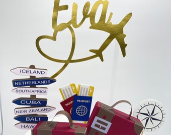 Traveler Cake Topper