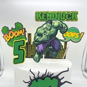 Hulk Cake Topper - Hulk Birthday Party