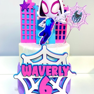 Spidey Ghost Gwen Cake Topper - Spidey Gwen Cake Decorations