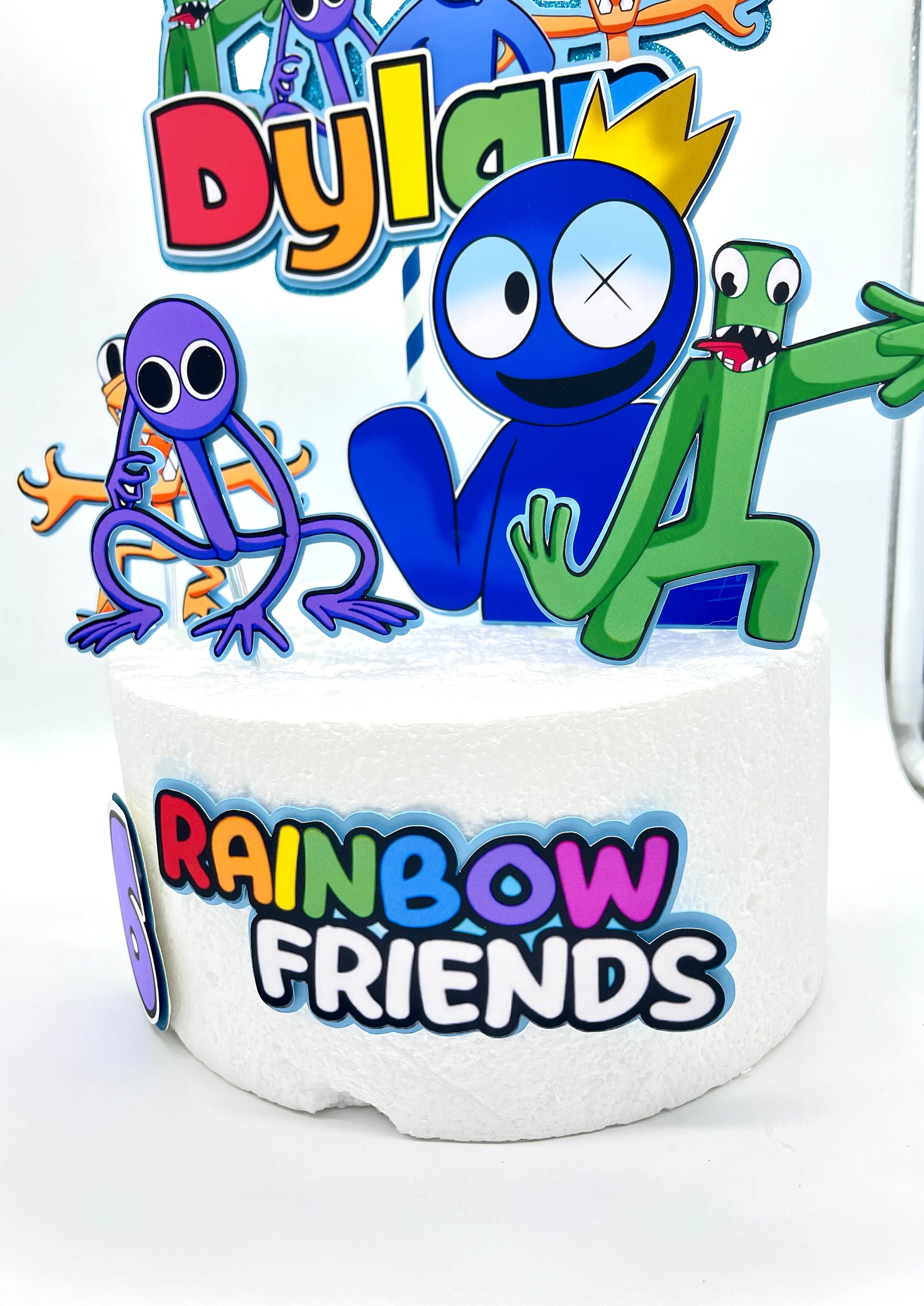 hot sale】 卐۩▩ C07 Rainbow Friends Cake Topper 002