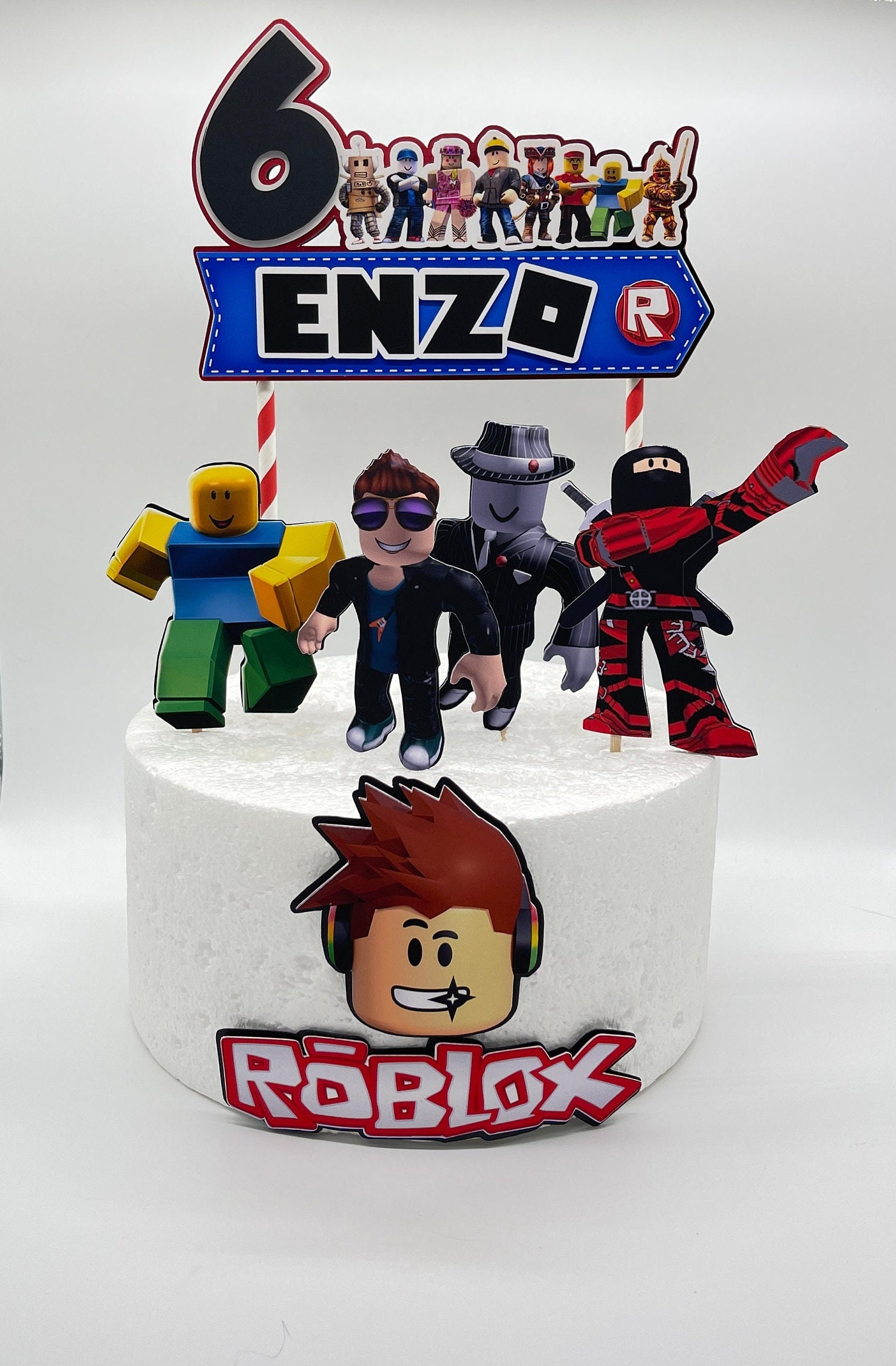 Roblox Cake Topper 