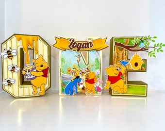 Winnie the Pooh 3D Letters for Baby Event Decor