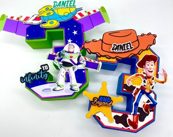 3D Letter Toy Story - Party Decor, Toy Story Birthday