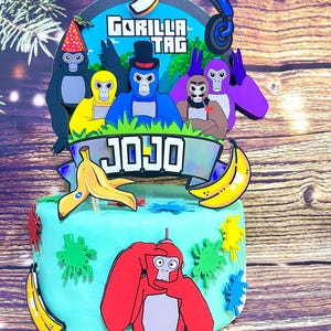 Gorilla Tag Cake Topper