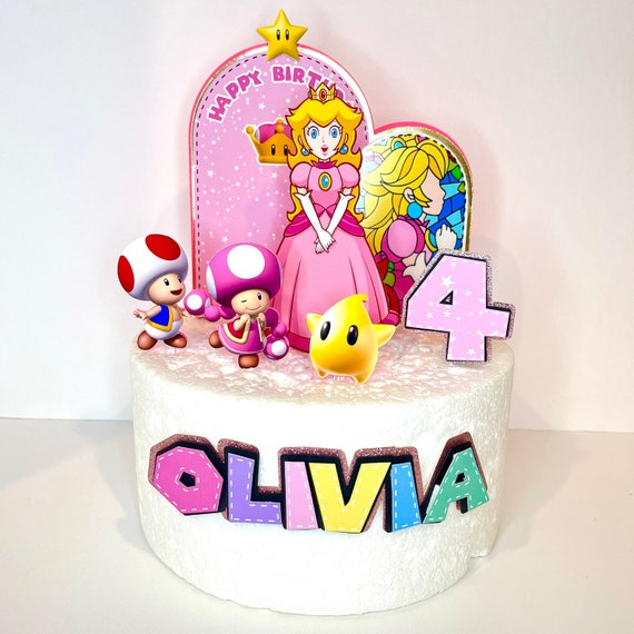 Princess Peach Cake Topper 