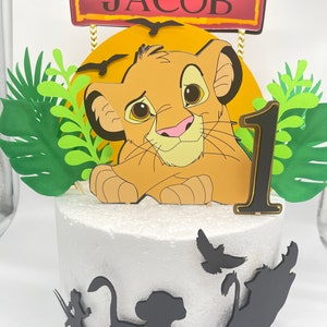 Cake for the First Birthday with the Lion King Editorial Image - Image of  drawing, baby: 173700275