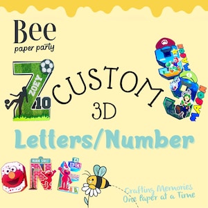 Custom 3D Letter - ANY THEME