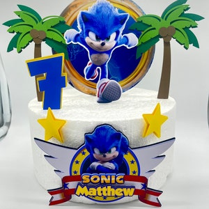 Sonic Portal Cake Topper - Sonic Party Decor - Sonic Birthday