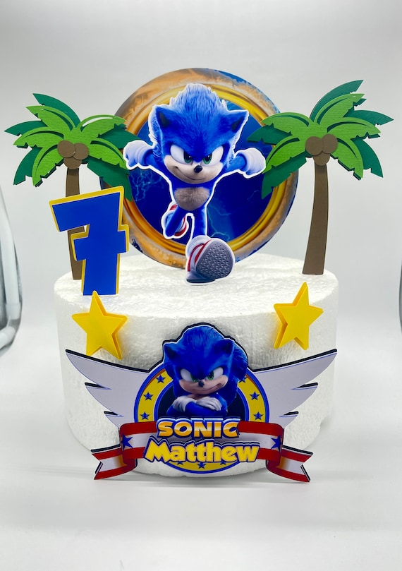 Sonic Portal Cake Topper Sonic Party Decor Sonic Birthday 