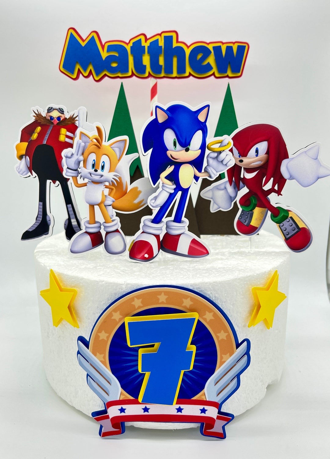 Sonic Cake Topper Etsy