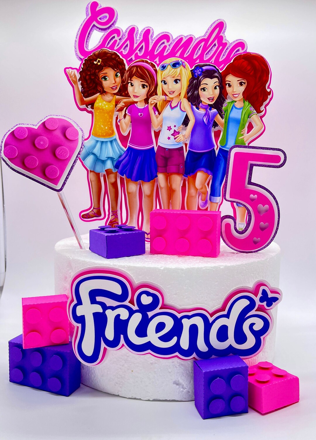 Legoland Lego Friends Cake Topper - Etsy