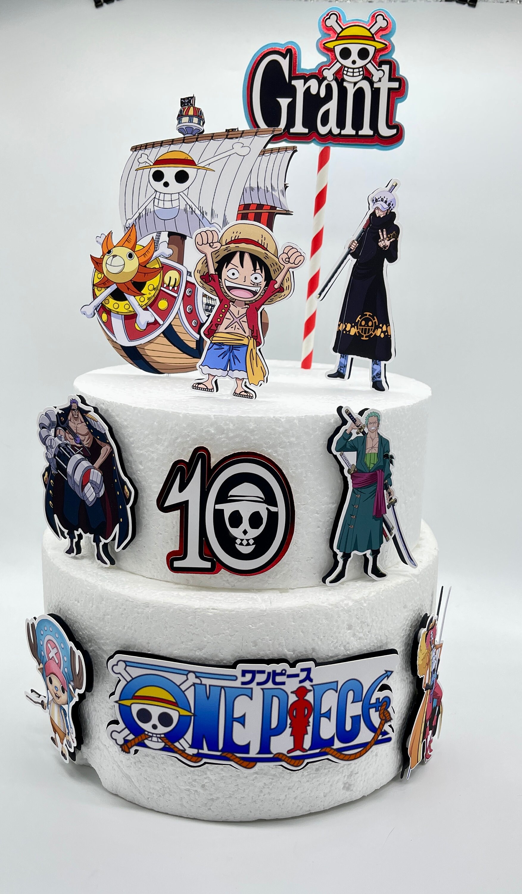 One Piece Cake Topper One Piece Party One Piece Birthday Etsy