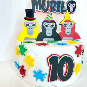 Gorilla Tag Cake Topper - Etsy