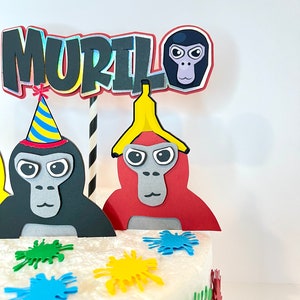 Gorilla Tag Cake Topper - Etsy