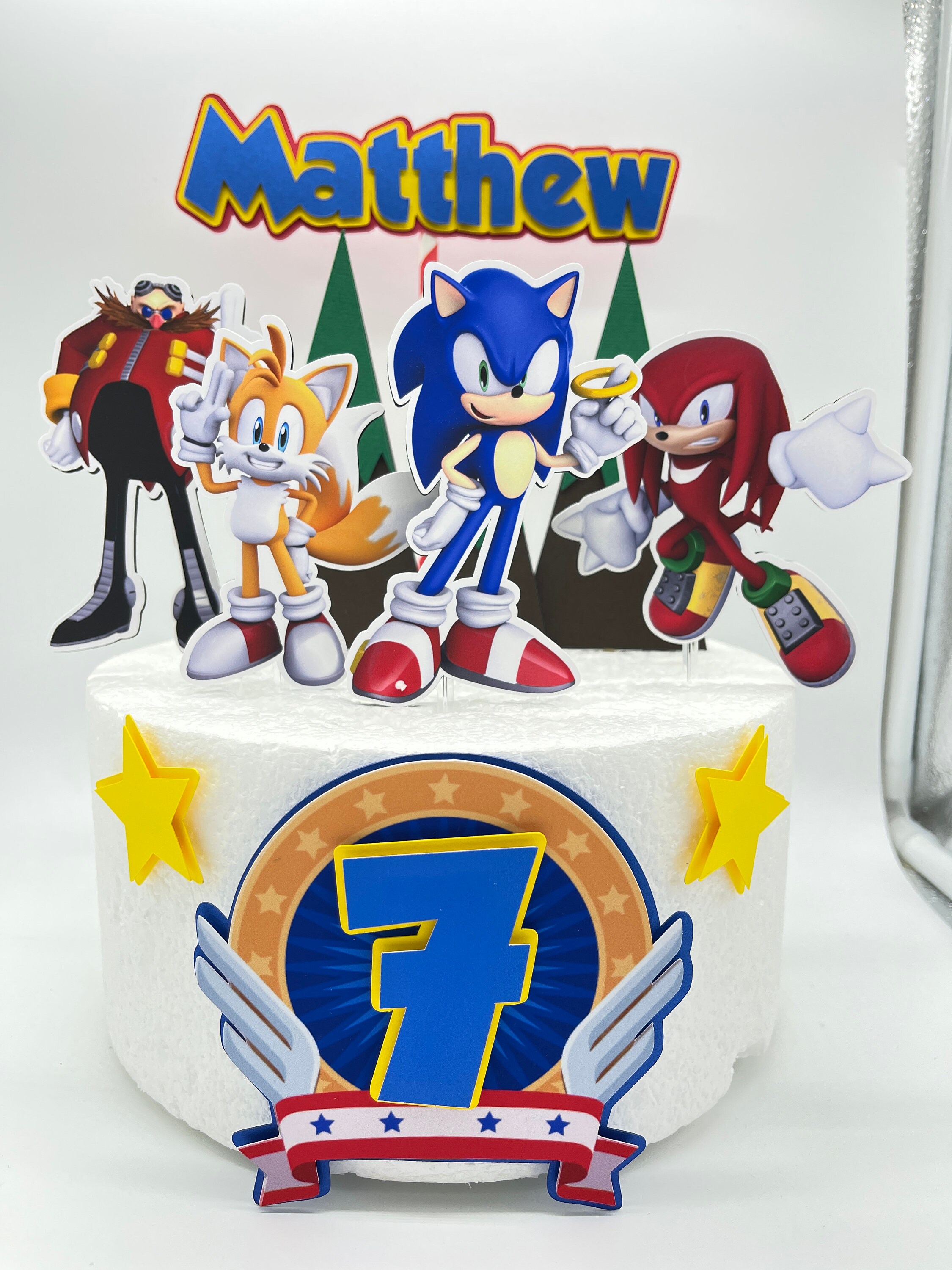 Sonic Cake Topper Etsy