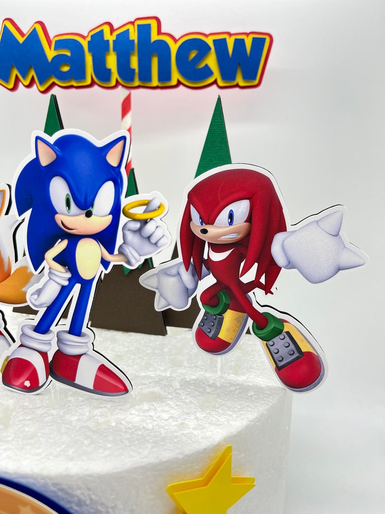 Sonic Cake Topper Etsy