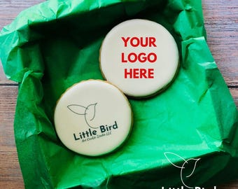 Logo Cookies, Corporate Cookies, Custom Cookies, Party Favors, Individual Cookies, Birthday, Corporate Gift, Edible Image Printed Cookies